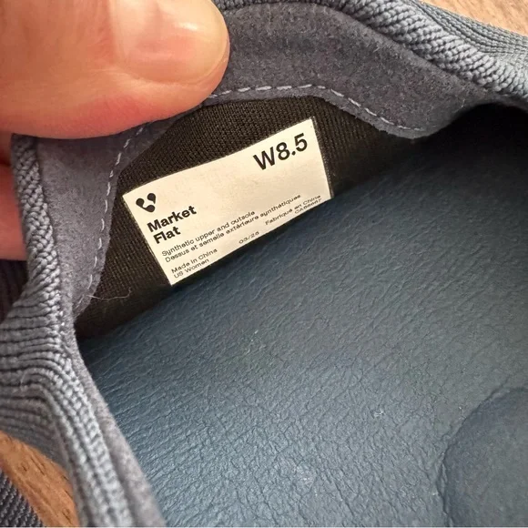 VESSI market flat Women's Navy Knit Slip-On Flat Shoe size 8.5 - Picture 3 of 7